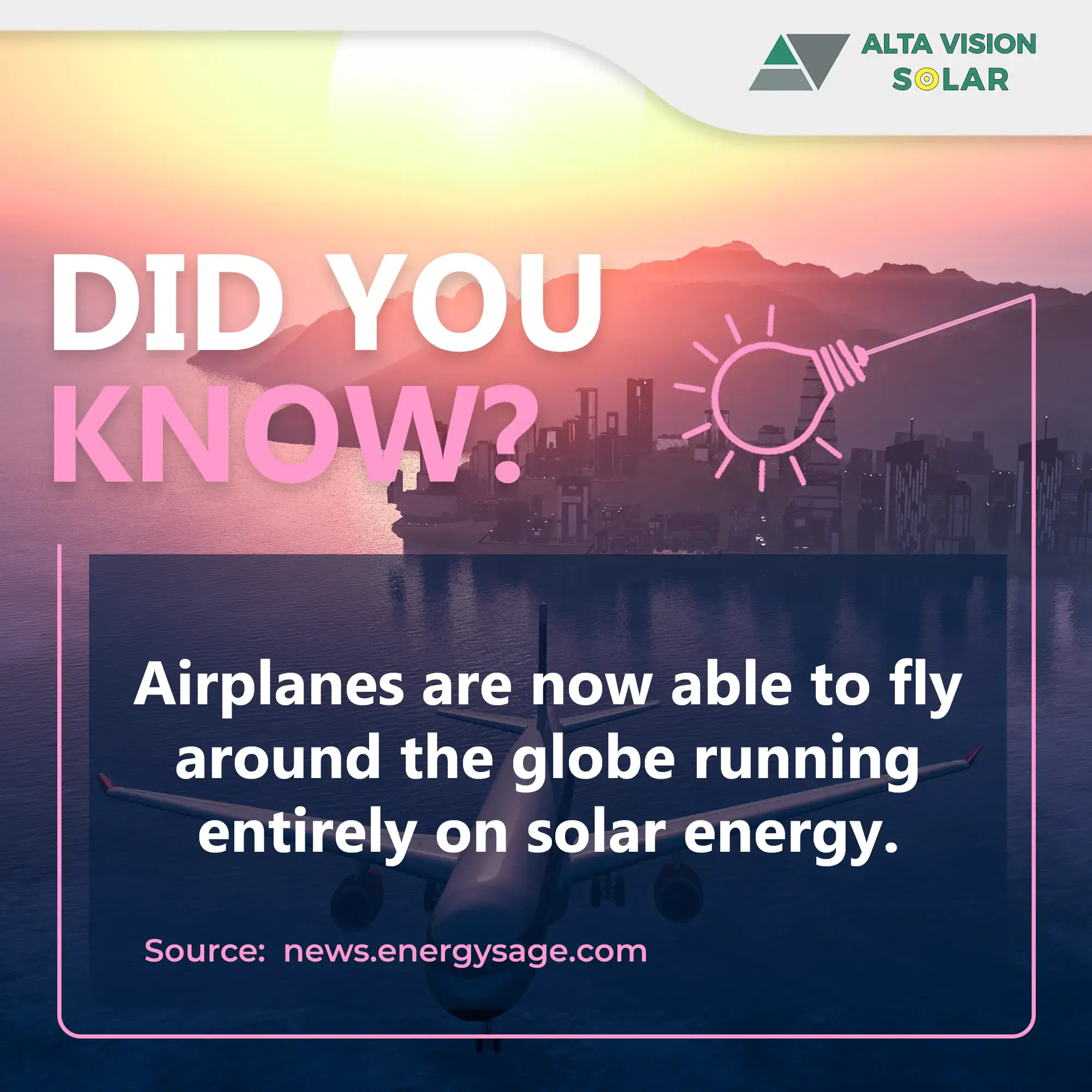 Airplanes are now able to fly around the globe, running entirely on solar energy